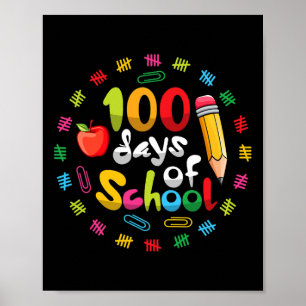 Alles Gute zum 100. Schultag Schüler 100 Da Poster
