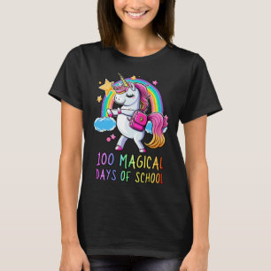 Alles Gute zum 100. Schultag Unicorn 100 magische T-Shirt