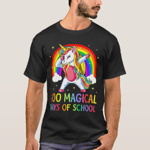 Alles Gute zum 100. Schultag Unicorn 100 magische T-Shirt