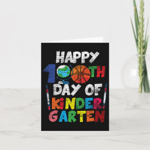 Alles Gute zum 100. Tag des Kindergartens Niedlich Karte
