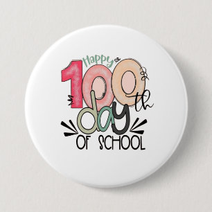 Alles Gute zum 100. Tag des Schuldesigns Button