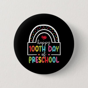 Alles Gute zum 100. Vorschultag Niedlich Studieren Button