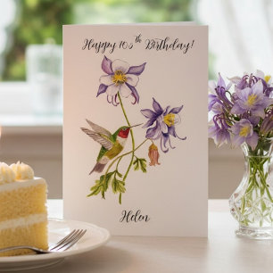 Alles Gute zum 105. Geburtstag Columbine mit Kolib Karte