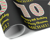 Alles Gute zum 10. Geburtstag & Frohe Weihnachten, Geschenkpapier (Rolleneckpunkt)