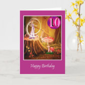 Alles Gute zum 10. Geburtstag für Mädchen mit Märc Karte (Gelbe Blume)