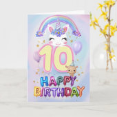Alles Gute zum 10. Geburtstag Karte (Gelbe Blume)