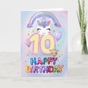Alles Gute zum 10. Geburtstag Karte