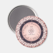 Alles Gute zum 10. Jahrestag Magnet (Vorderseite/Rückseite)