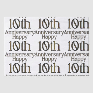 Alles Gute zum 10. Jahrestag Seidenpapier