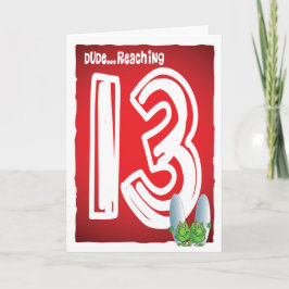 Alles Gute zum 13. Geburtstag Karte