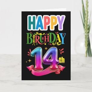 Alles Gute zum 14. Geburtstag Karte
