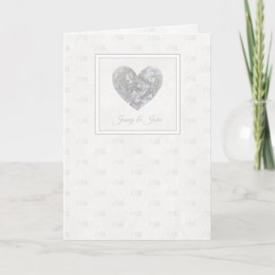 Alles Gute zum 15. Hochzeitstag Kristallherz Karte