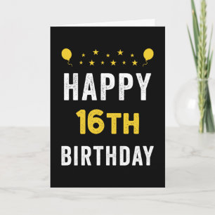 Alles Gute zum 16. Geburtstag Denarian-Feierparty Karte