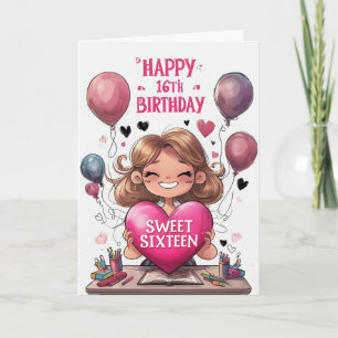 Alles Gute zum 16. Geburtstag Karte