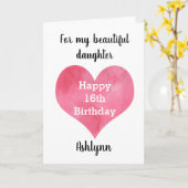 Alles Gute zum 16. Geburtstag Karte (Gelbe Blume)