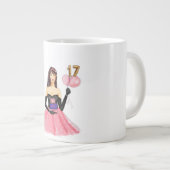 Alles Gute zum 17. Geburtstag Jumbo-Tasse (Vorderseite Rechts)