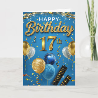 Alles Gute zum 17. Geburtstag Karte