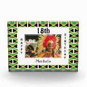 Alles Gute zum 18. Geburtstag JAMAICA FLAG Fotoblock (Vorderseite)
