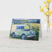 "Alles Gute zum 18. Geburtstag!" Karte (Gelbe Blume)