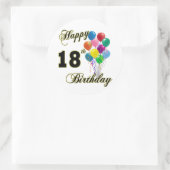 Alles Gute zum 18. Geburtstag Runder Aufkleber (Tasche)
