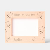 Alles Gute zum 1. Bee-Day! Bienenthema Personalisi Geätzte Rahmen (Vorderseite)