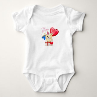 Alles Gute zum 1. Geburtstag Bär Baby-Body Baby Strampler