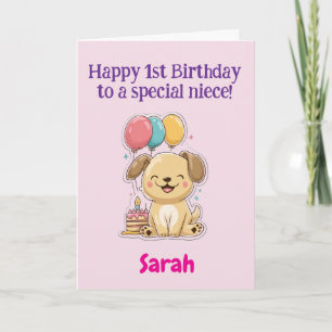 Alles Gute zum 1. Geburtstag für eine besondere Ni Karte