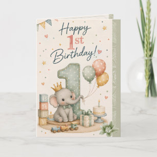 Alles Gute zum 1. Geburtstag Grußkarte Erster Ge Karte