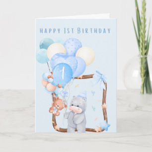 Alles Gute zum 1. Geburtstag Karte