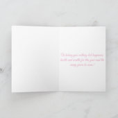 Alles Gute zum 1. Geburtstag Karte (Innenseite)