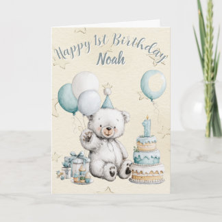 Alles Gute zum 1. Geburtstag Karte