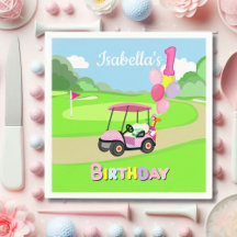 Alles Gute zum 1. Geburtstag Polka Dot Pink Girly 