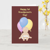 Alles Gute zum 1. Großelterntag! Karte (Gelbe Blume)