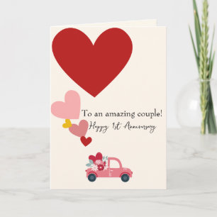 Alles Gute zum 1. Hochzeitstag Endless Joy Anniver Feiertagskarte