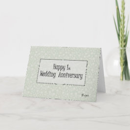 Alles Gute zum 1. Hochzeitstag Karte