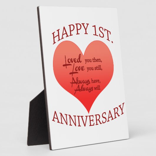 Alles Gute zum 1. Jahrestag Fotoplatte (Seite)