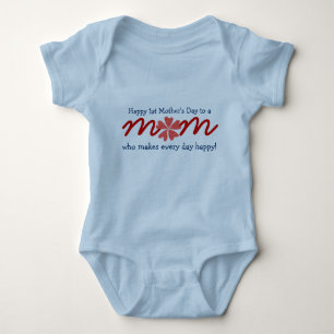 Alles Gute zum 1. Muttertag Baby Strampler