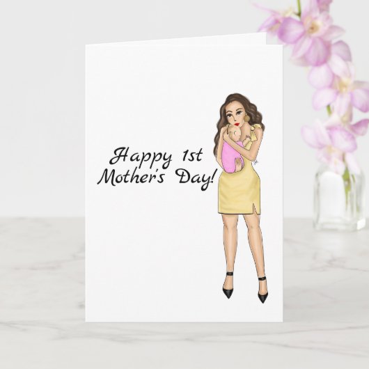 Alles Gute zum 1. Muttertag Karte (Orchidee)