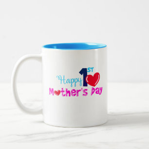 Alles Gute zum 1. Muttertag Zweifarbige Tasse