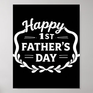Alles Gute zum 1. Vatertag Poster – Neues Dad Gesc