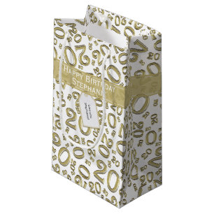 Alles Gute zum 20. Geburtstag Random Number Patter Kleine Geschenktüte