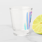 Alles Gute zum 20. Geburtstag Regenbogen rustikale Schnapsglas (Links)