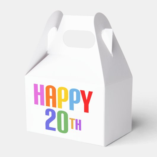 Alles Gute zum 20. Geschenkschachtel (Vorderseite)