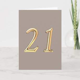 Alles Gute zum 21. Geburtstag, 21. Karte
