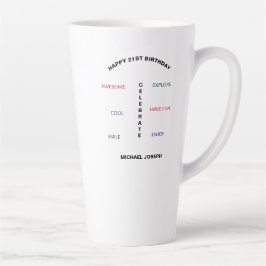 Alles Gute zum 21. Geburtstag Niedlich und Phantas Milchtasse