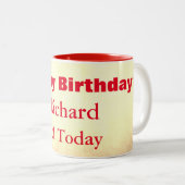 Alles Gute zum 21. Geburtstag Personalisiert Zweifarbige Tasse (VorderseiteRechts)