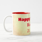 Alles Gute zum 21. Geburtstag Personalisiert Zweifarbige Tasse (Links)