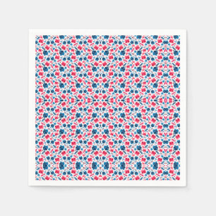 Alles Gute zum 250. Geburtstag, Amerika! Blumiges Serviette