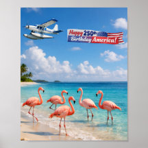 Alles Gute zum 250. Geburtstag Amerika Flamingos a