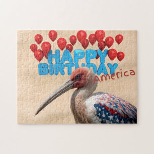 Alles Gute zum 250. Geburtstag Amerika Patriotisch Puzzle